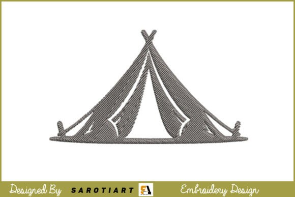 Camping Modern Trent Embroidery Design