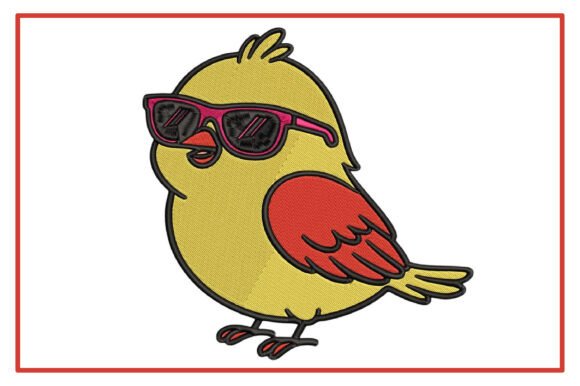 Cute Bird Machine Embroidery Design