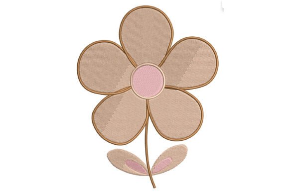 Cute Simple Flower Embroidery Design
