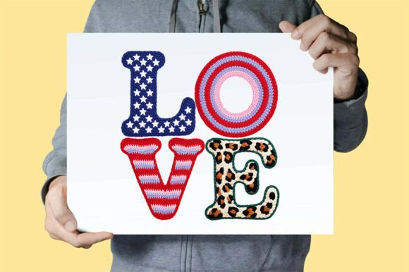 Love Embroidery Sublimation Design