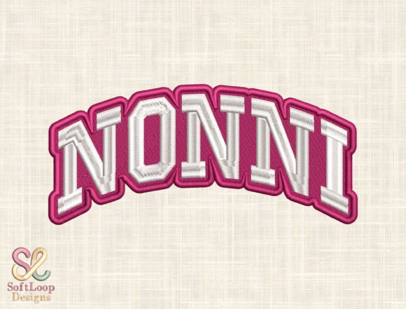 Nonni Embroidery File Design