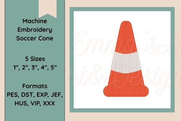 Soccer Cone Machine Embroidery